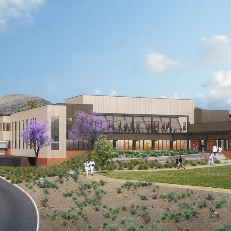 Artist rendering of Student Health and Counseling Center